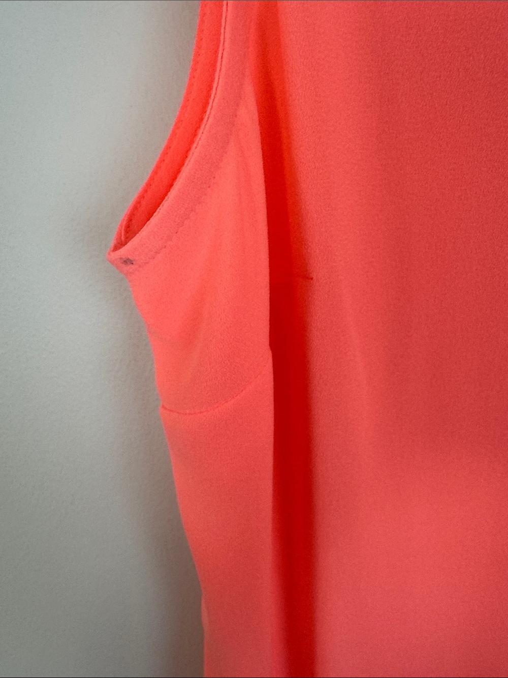 Apt. 9 Vibrant Coral Sleeveless Button-Front Top - Picture 4 of 5